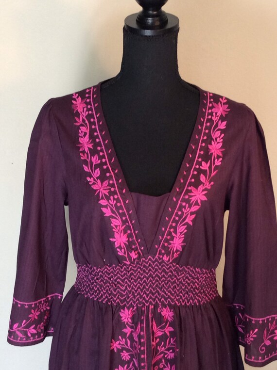 Embroidered Dress/Peasant Dress/Casual Dress - image 2