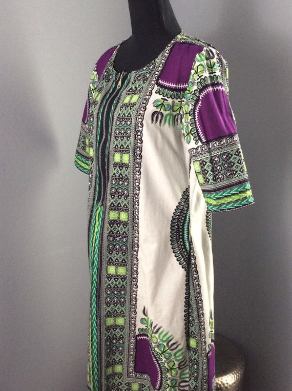 African Print Tunic/ African Long Top/ M-L Africa… - image 2