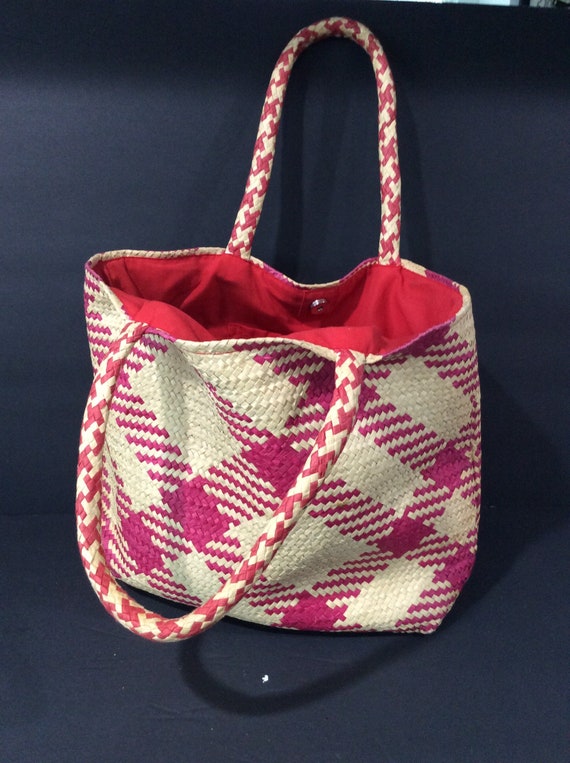 Vintage Straw Bag/Woven Straw Bag/Swee Lo of New Y