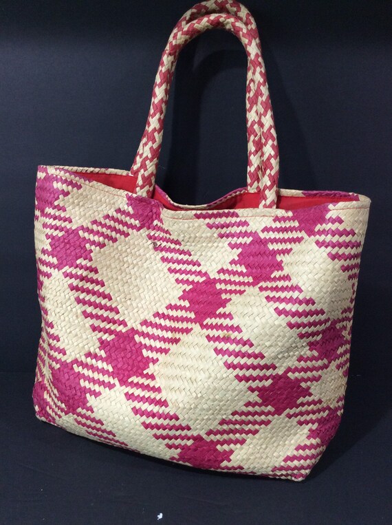 Vintage Straw Bag/Woven Straw Bag/Swee Lo of New … - image 8