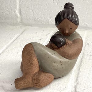 Mother and Baby Figurine