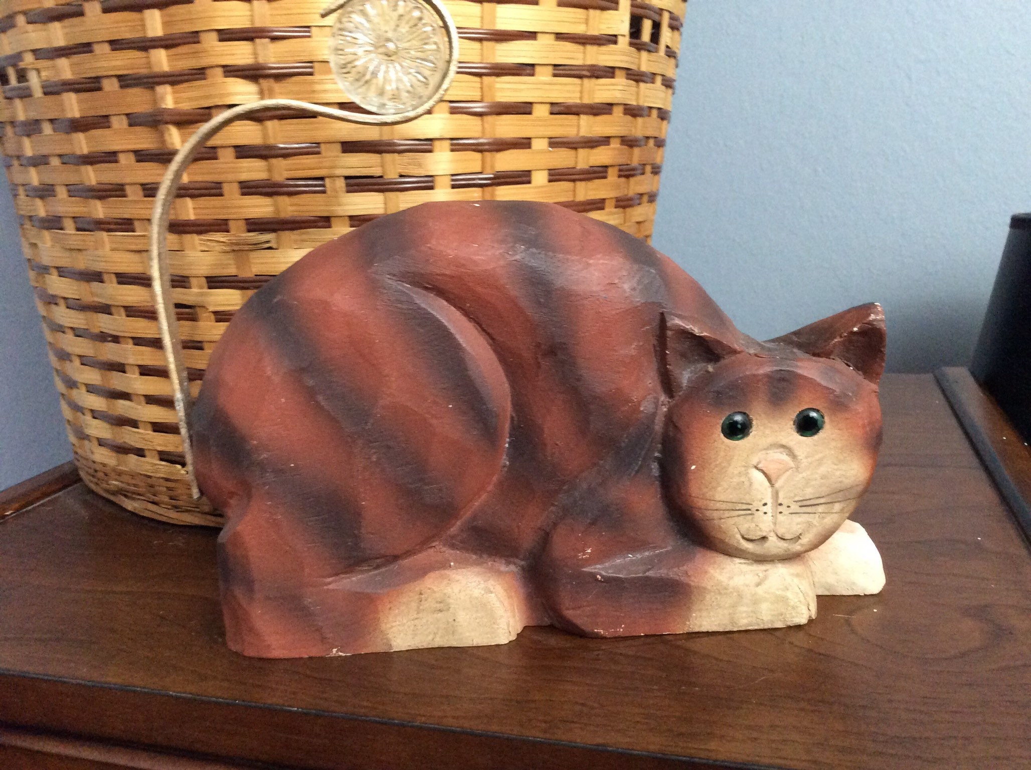 アメリカ製　jamus haddon 木製サンタ2点 James Haddon Wood Carvings | eBay