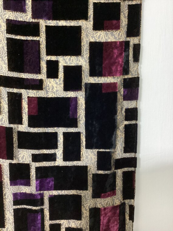 Vtg Silk Cut Velvet Scarf - image 5