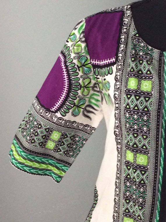 African Print Tunic/ African Long Top/ M-L Africa… - image 3
