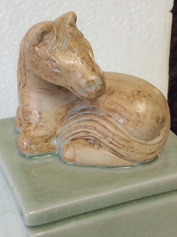 Trinket Box from Thailand/Horse Porcelain Trinket… - image 4