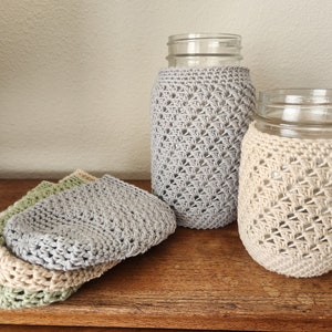 Ball Mason Jar Cozy | Mason Jar Sleeve | Mason Jar Centerpieces | Pint Jar Cozies | Housewarming Gifts | Wedding Centerpieces | Baby Showers