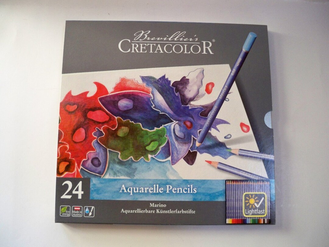 Brevillier's Cretacolor 24 Aquarelle Pencils Marino Watercolor Pencils