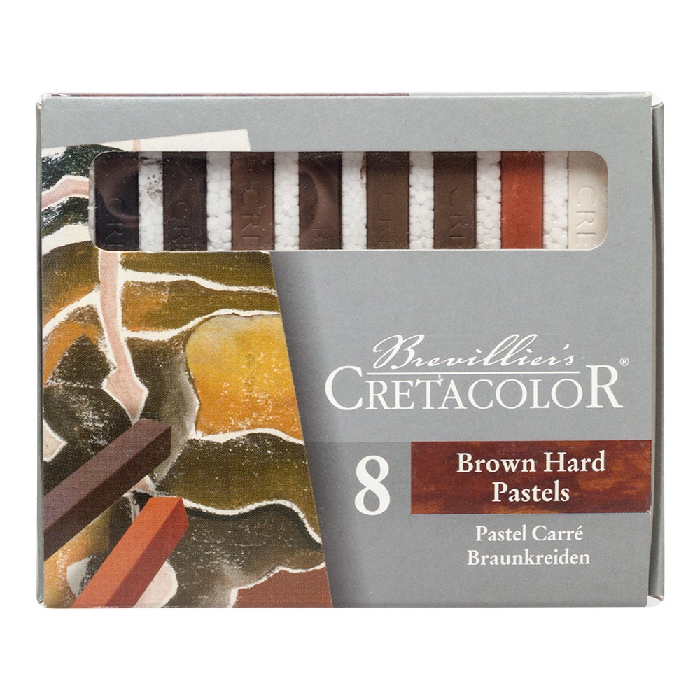 8 Cretacolor Hard Pastel Brown Hard Pastels Cretacolor Set 8 Etsy