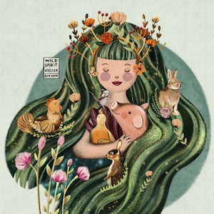 VEGANE ILLUSTRATION/ Vegan Print/ Veganes Poster/ Vegane Karte