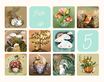 Mix your Gift Cards (5), Greeting cards