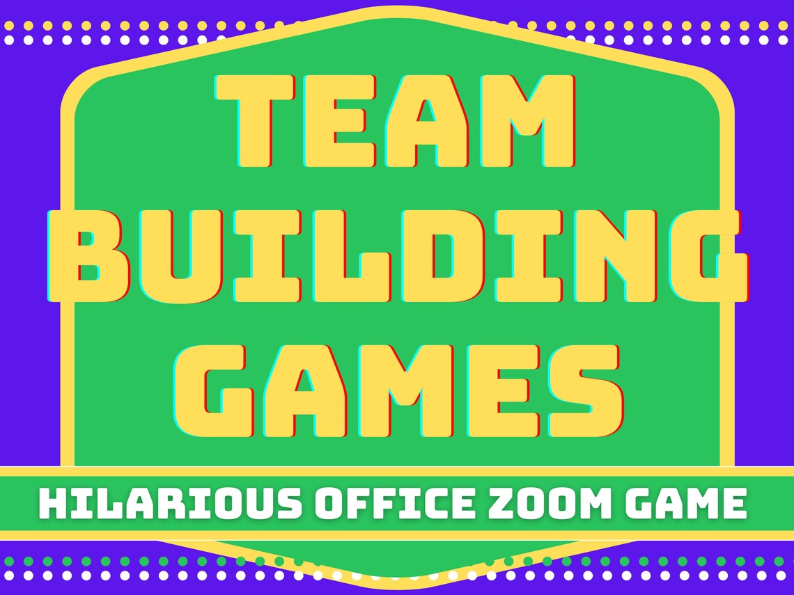TEAM BUILDING GAMES Virtual Office Games Office Team Etsy UK