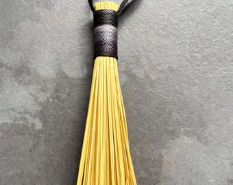Artist scratch & splatter brush.  Handmade Natural fibres  Sustainable crafts, eco friendly, zero waste