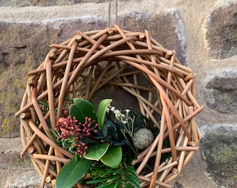 Willow craft kit. To make a Wall Planter - Fatball Feeder- Bird Nest. 100% eco friendly gift. Full instructions and video links.