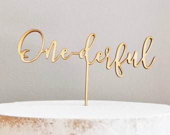 One-derful Cake Topper Birthday Cake Topper Birthday Cake First ...