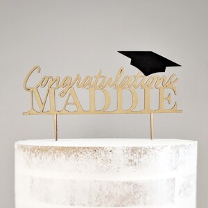 Personalized Name Graduation Cake Topper - Class of 2024 - Grad Cake Topper - Grad Party - Grad - Custom Cake Topper - Graduate Cake Topper