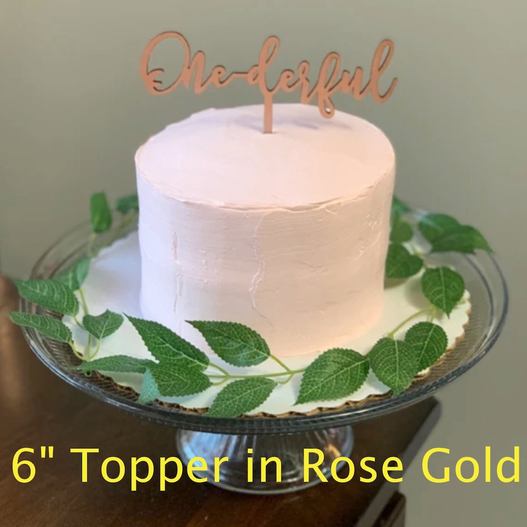 One-derful Cake Topper - Birthday Cake Topper - Birthday Cake - First ...