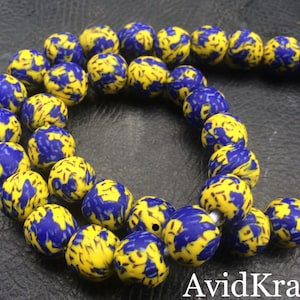 Black and Red round beads 1x0 22 Recycled Glass Beads AvidKrafts Ghana Krobo Glass beads 1315mm diameter African beads