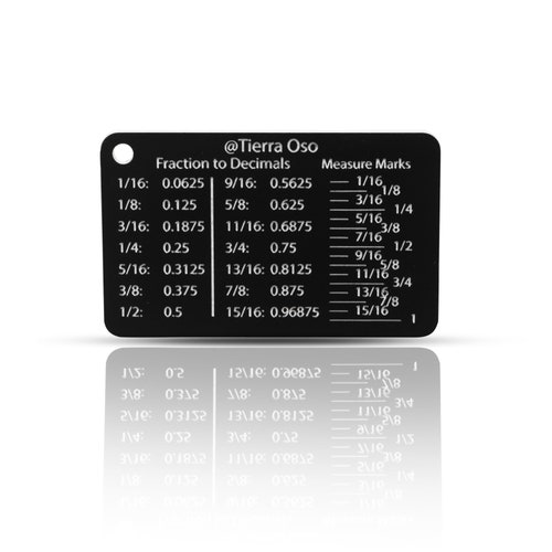 Fractions to Decimal and Measuring Tape Cheat Sheet Circut and Etsy