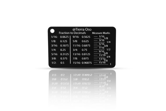 Fractions To Decimal And Measuring Tape Cheat Sheet Circut And Etsy