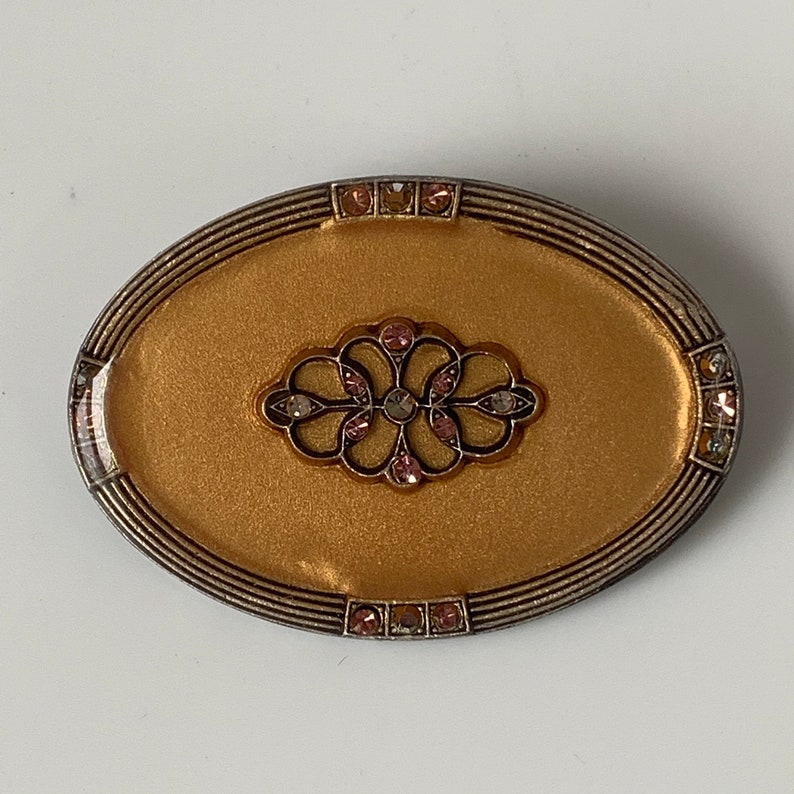 Pierre Bex French Art Deco Resin Revival Brooch