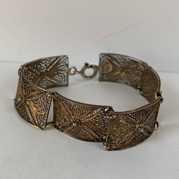 Filigree Spun Silver Bracelet