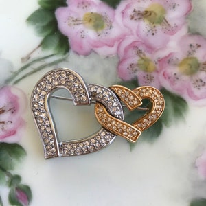 Rosemarie Collections Sparkling Pave Crystal Rhinestone Heart Brooch Pin 2.25
