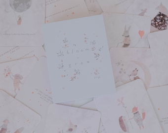 Bloom + Grow- Daily Affirmation Cards for Children