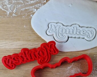 Honda Monkey logo motor motorcylce cookie cutter pastry fondant dough biscuit art clay cutter plug deef mold stamp clay cookie mold