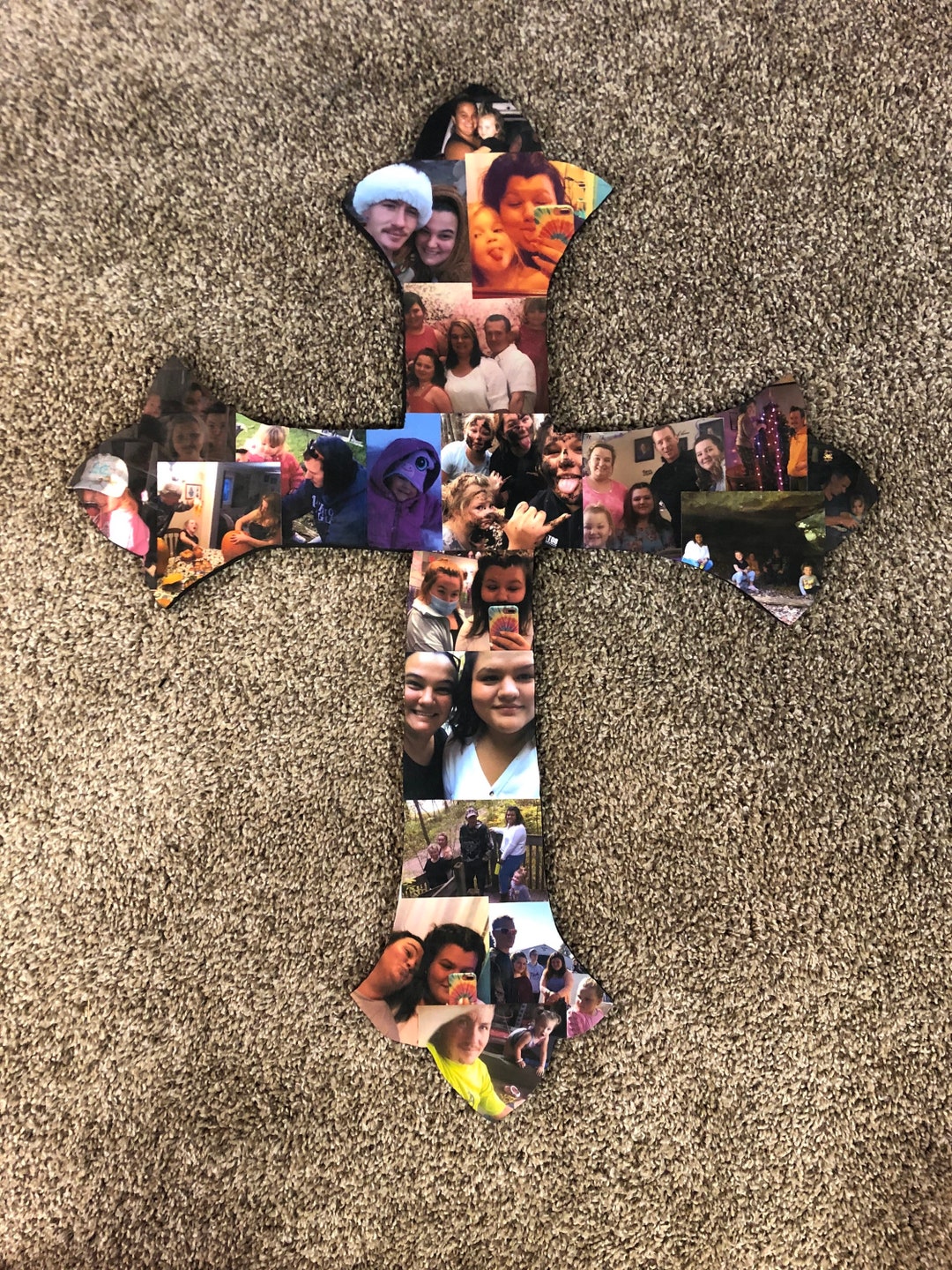 Cross Custom Photo Board - Etsy