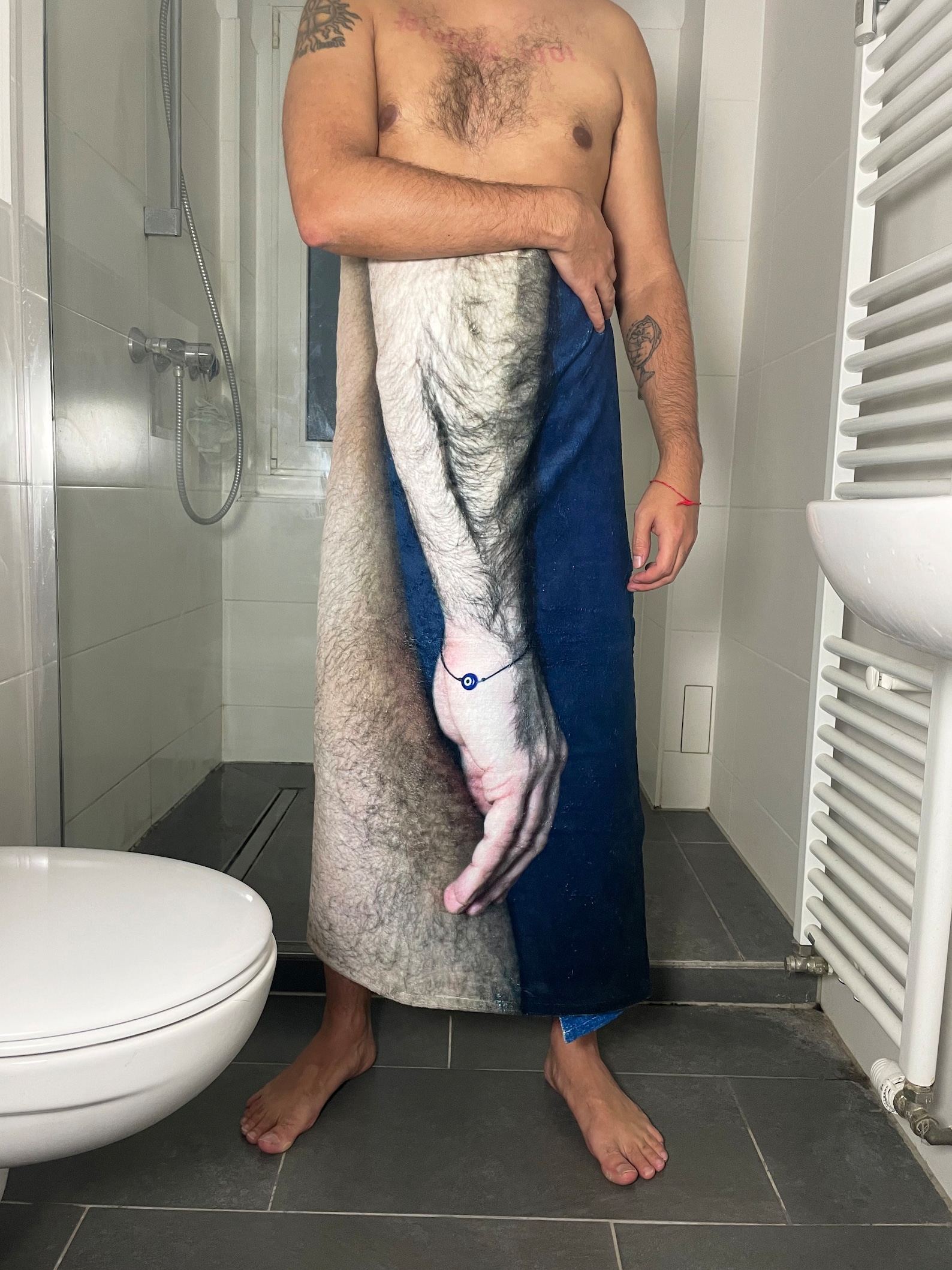 GRAB TOWEL - Hairy Butt, Ass, Male Nude, Queer, Men, Man, Sexy, Booty