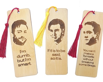 Succession Wooden Bookmark, Greg Roman Roy Tom Wambsgans Custom Gift, Roy family keepsake