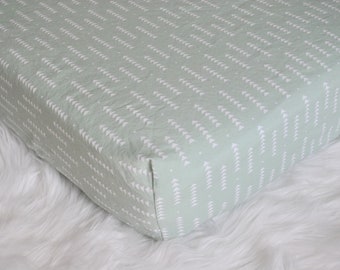 Green crib bedding