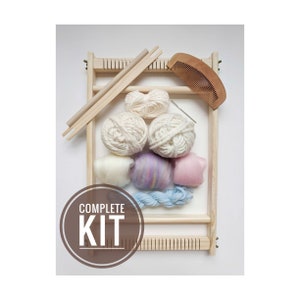 Weaving Starter Pack, Unicorn Beginner Tapestry Kit, Complete with Loom and Tools