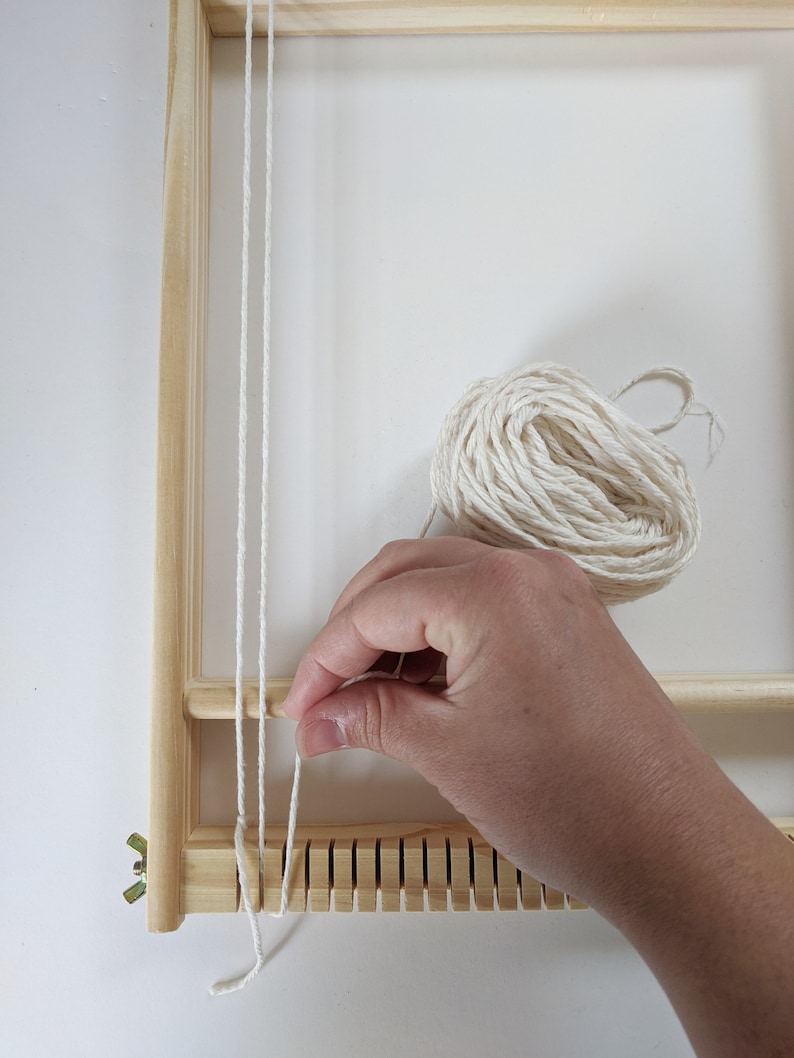 Weaving Starter Pack, Earthy Beginner Tapestry Kit, Complete with Loom and Tools image 5