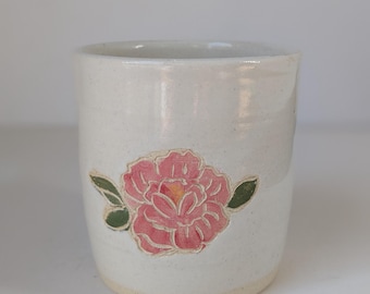 Ceramic Peony Cup - Cortado Size