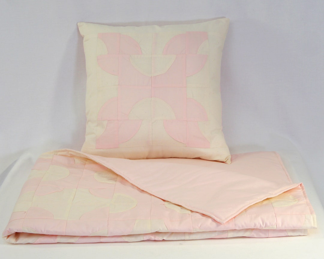 Crib Quilt & Pillow Set Nursery Quilt Set Baby Quilt Mother's Pillow