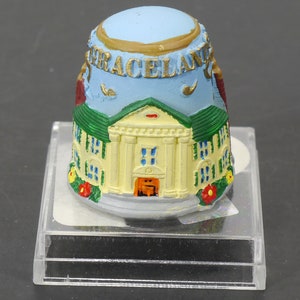 Collectible Graceland Thimble - Elvis Presley - Souvenir Thimble - Thimble Collection - Sewing Thimble - Graceland Souvenir Thimble bild 2