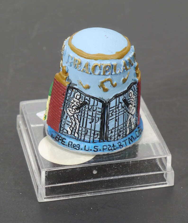 Collectible Graceland Thimble - Elvis Presley - Souvenir Thimble - Thimble Collection - Sewing Thimble - Graceland Souvenir Thimble bild 4