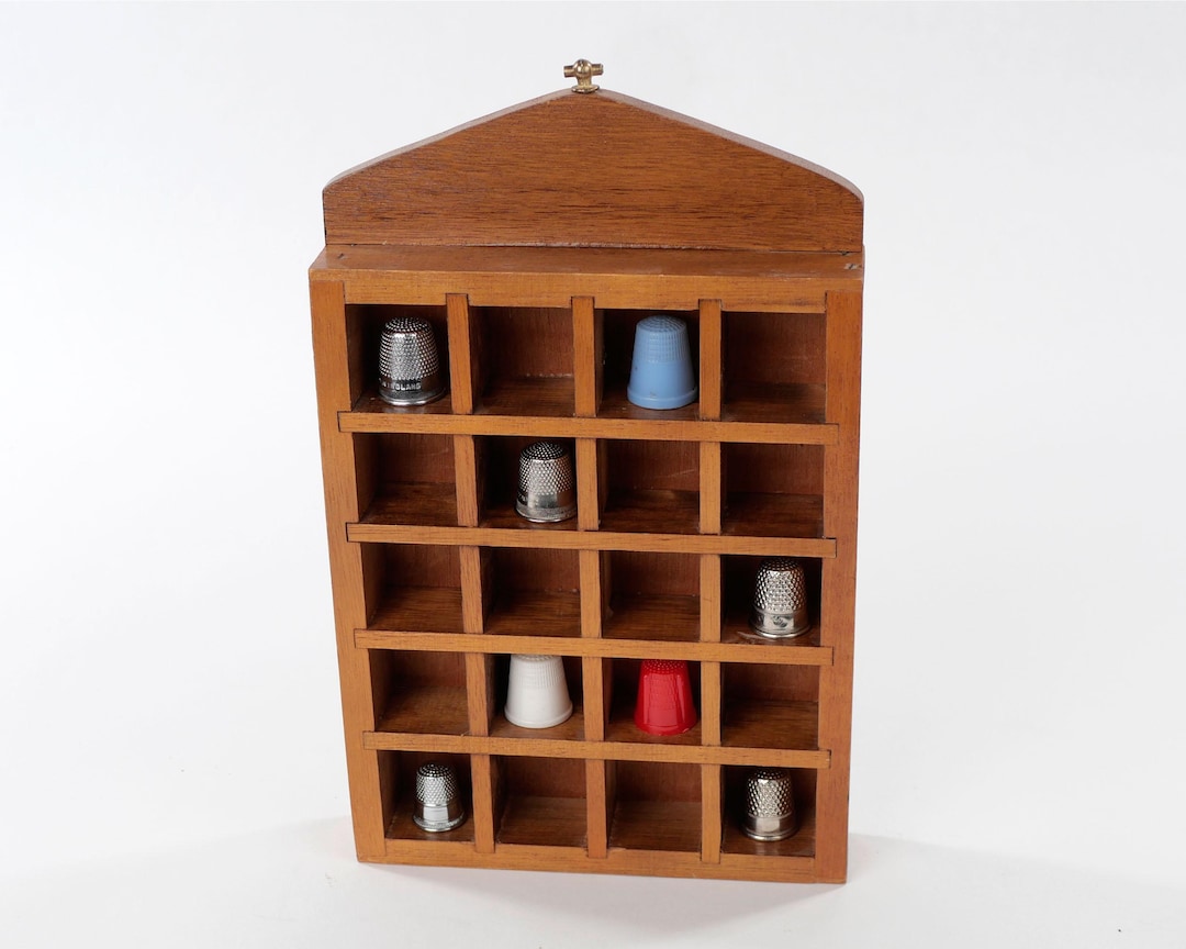 Thumble Rack Vintage Thimble Rack + 8 Thimbles - Metal Thimbles, Plastic Thimbles ...