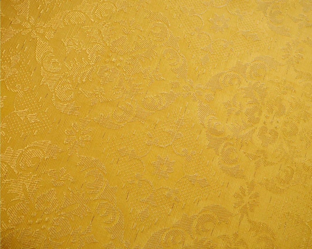 Vintage Gold Brocade Fabric Metallic Threads NOS Medium Etsy