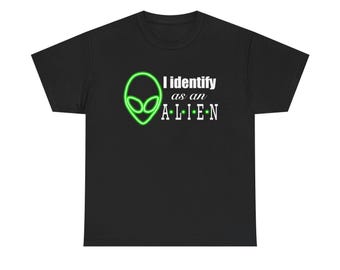 Neon I Identify As An Alien Tee