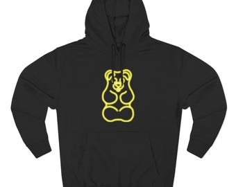 Yellow Neon Gummy Bear Hoodie