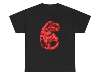 Red Neon T-Rex Tee