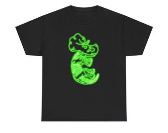 Green Neon Triceratops Tee
