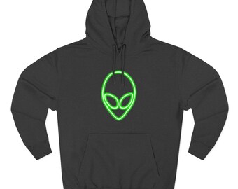 Alien Head Neon Hoodie