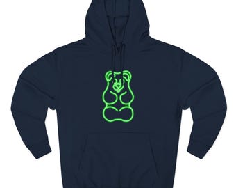Green Neon Gummy Bear Hoodie