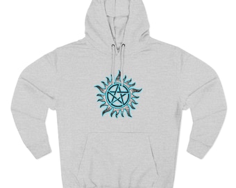 Blue Anti-Possession Neon Hoodie