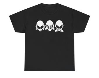Hear/See/Speak No Evil Alien Tee