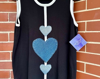 Hearts in a row vest