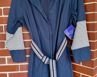 Slate blue trench